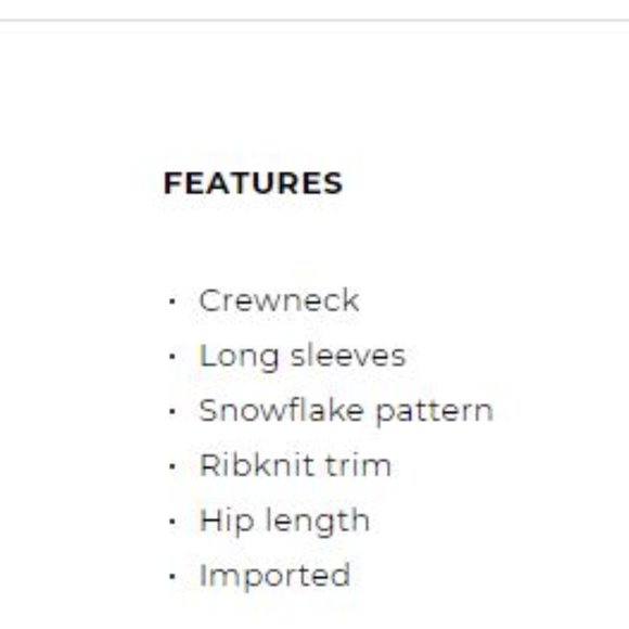 NWT Talbots Red Snowflake Sweater - Picture 9 of 9